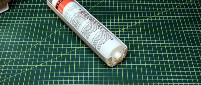 How to make a sealant gun for a screwdriver from a PVC pipe