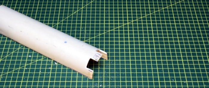 How to make a sealant gun for a screwdriver from a PVC pipe