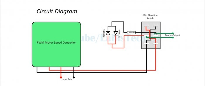 How to make a 40V 10A DC motor speed controller with reverse based on a Chinese module