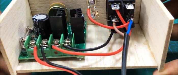 How to make a 40V 10A DC motor speed controller with reverse based on a Chinese module