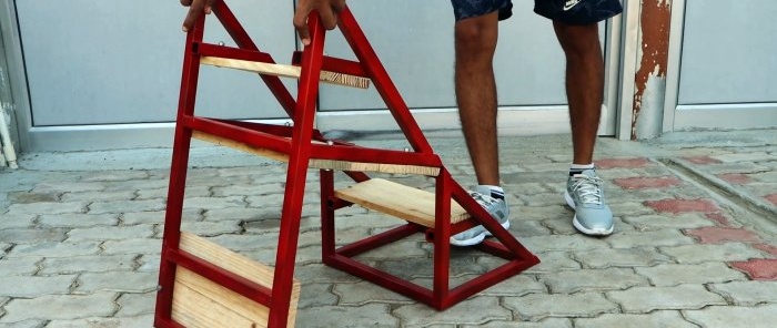 DIY workshop ladder chair