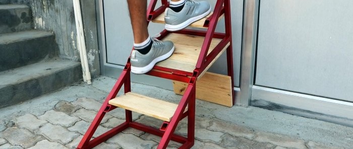 DIY workshop ladder chair