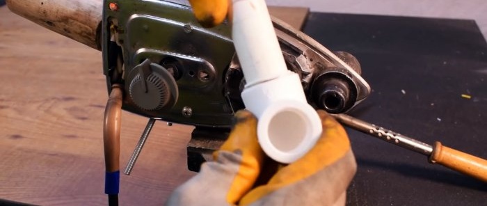 How to make a soldering iron for soldering PP pipes from an old iron with your own hands