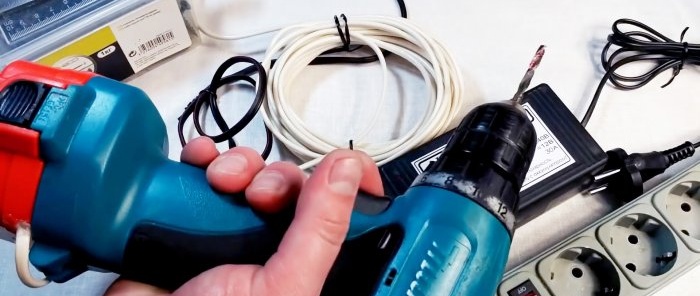 How to convert a cordless screwdriver into a corded one without any extra effort