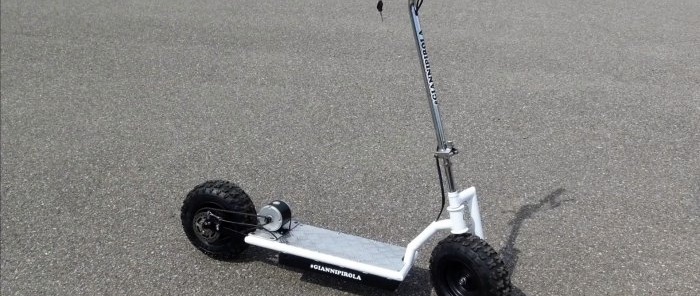 How to make an indestructible electric scooter with a powerful frame