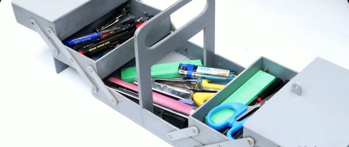 How to make a folding tool box from PVC pipe