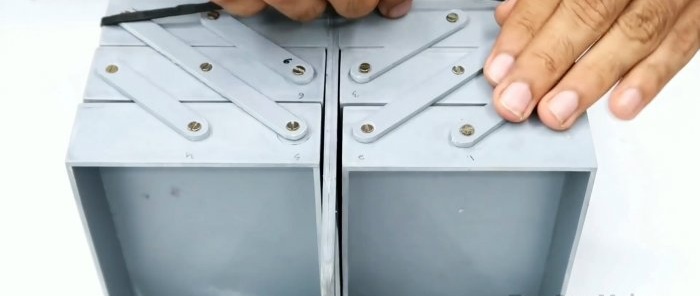 How to make a folding tool box from PVC pipe