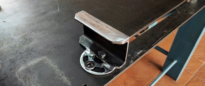 How to make a long clamp with a lifting chute for quick work