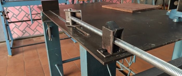 How to make a long clamp with a lifting chute for quick work