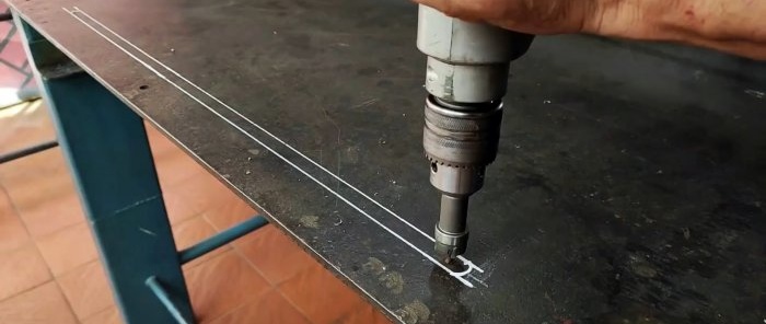 How to make a long clamp with a lifting chute for quick work