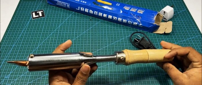 How to make a hot air gun for soldering from a regular soldering iron