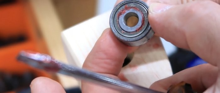 How to lubricate a sealed bearing without disassembly