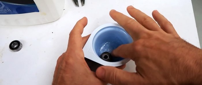 How to lubricate a sealed bearing without disassembly