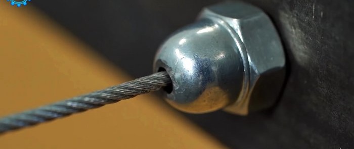 4 ideas for fastening steel cables