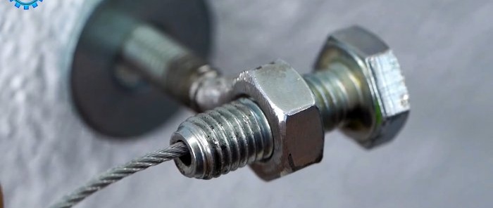 4 ideas for fastening steel cables