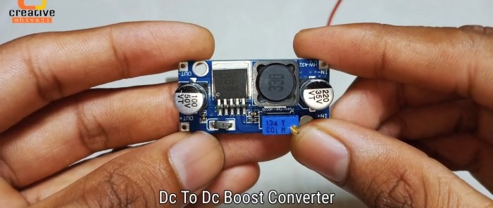 How to make a battery with voltage regulation up to 36 V