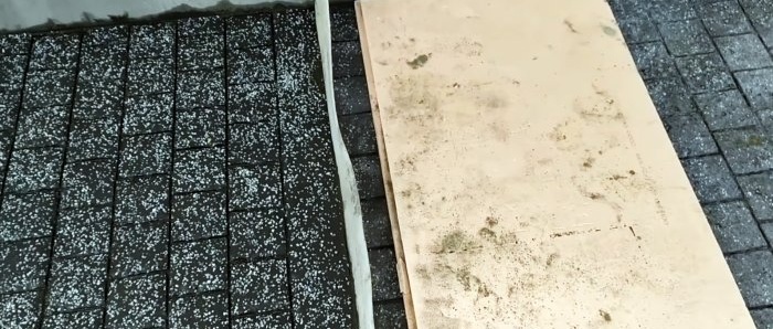 How to make paving slabs cheaply without a vibrating table