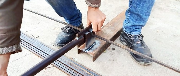 How to make unusual scissors for cutting steel squares