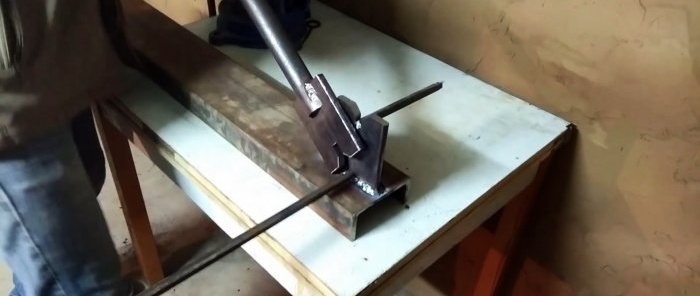 How to make unusual scissors for cutting steel squares