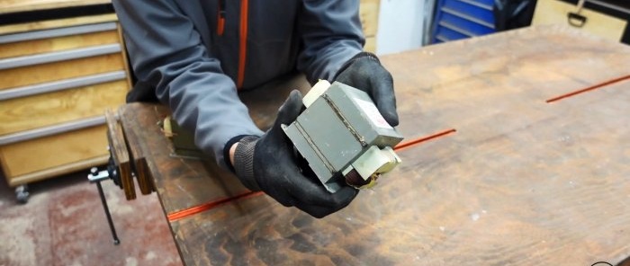 How to make an electromagnetic vice from a microwave for instant fixation