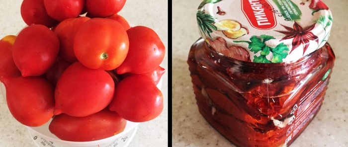 How to cook sun-dried tomatoes without a dryer and preserve all their benefits