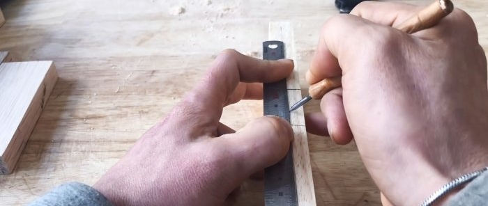 How to make a permanent tongue-and-groove joint