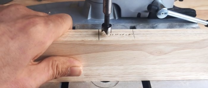 How to make a permanent tongue-and-groove joint