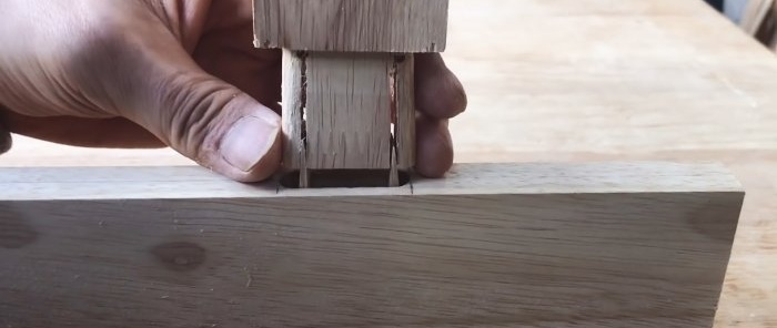 How to make a permanent tongue-and-groove joint