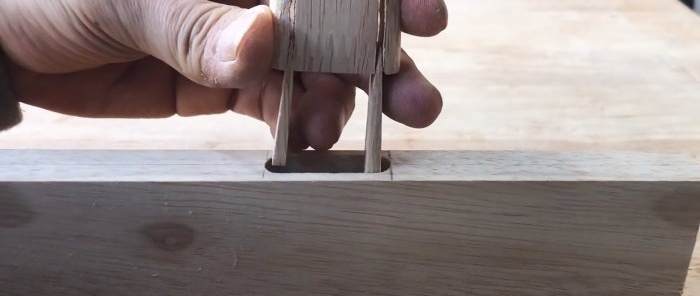 How to make a permanent tongue-and-groove joint