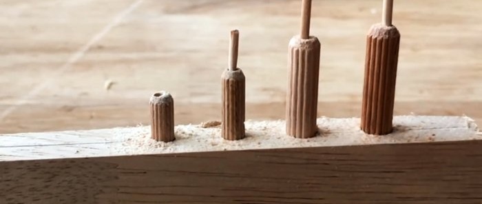 How to fasten dowels in wood using the principle of anchors in concrete