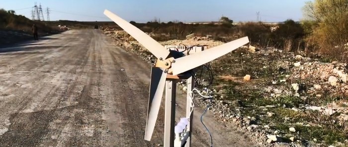 How to make a wind generator from an asynchronous electric motor