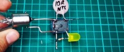 An interesting diagram of a simple soft starter using a relay without transistors or microcircuits