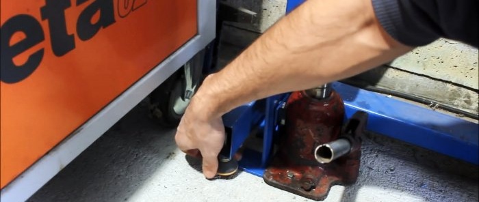 How to make a jack adapter for lifting heavy loads with a low grip