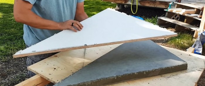 How to make a mold and produce large-format concrete tiles quickly and efficiently