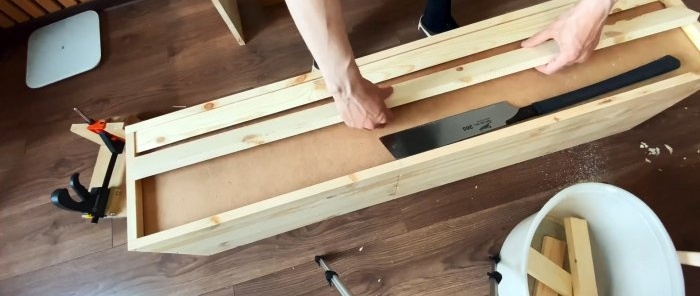 How to make a hanging TV stand with hidden mount