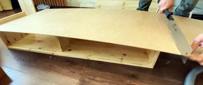 How to make a hanging TV stand with hidden mount