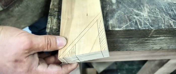 How to join wooden pieces without glue using a tenon and spacer wedges