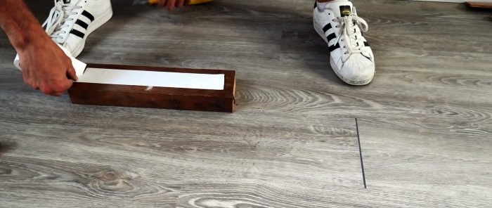 How to remove gaps on laminate flooring without dismantling