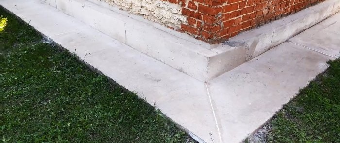 How to make a concrete blind area under the foundation eternal