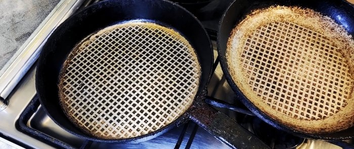 Paano maiiwasan ang anumang bagay na dumikit sa aluminyo o cast iron frying pan