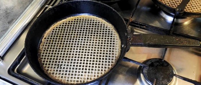 Paano maiiwasan ang anumang bagay na dumikit sa aluminyo o cast iron frying pan