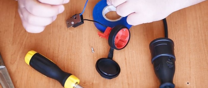 How to assemble a simple extension cord with a soft start for a power tool