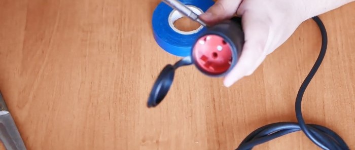 How to assemble a simple extension cord with a soft start for a power tool