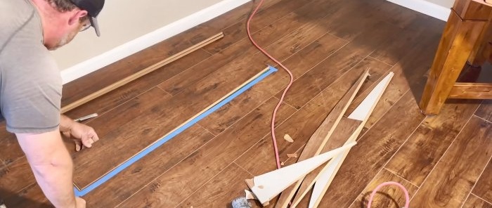 How to replace a laminate board in the middle without dismantling the adjacent ones