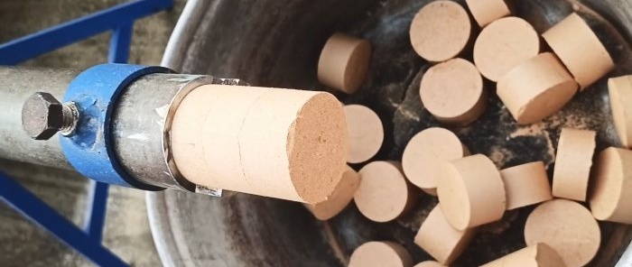 How to make a press for the production of fuel briquettes from sawdust