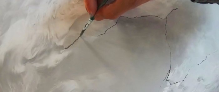 How to cheaply make a realistic imitation of marble using Venetian plaster