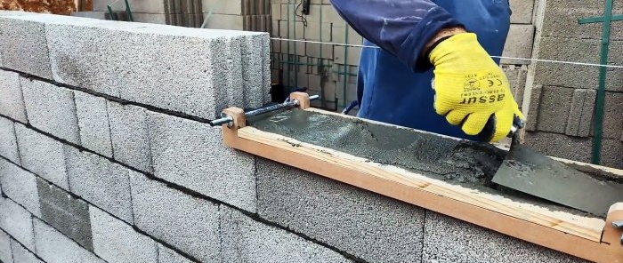 DIY masonry template will increase quality and save energy