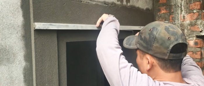 How to decorate window or door openings with cement plaster