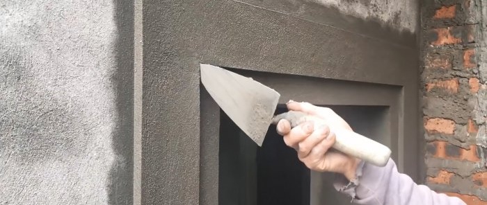 How to decorate window or door openings with cement plaster