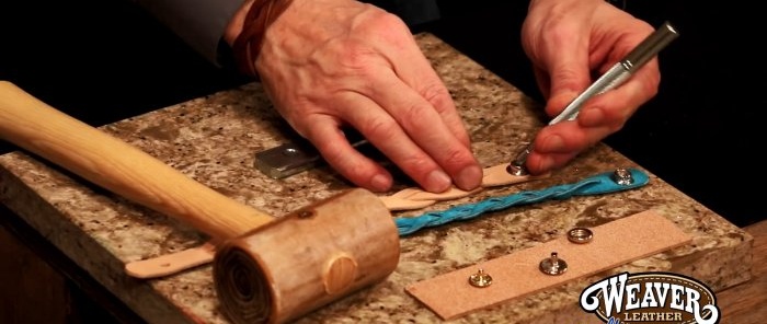 How to braid a pigtail without unnecessary cuts and make a simple bracelet from a strip of leather